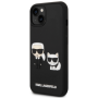 Apple iPhone 14 Plus Karl Lagerfeld and Choupette 3D puzdro čierna
