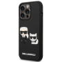 Apple iPhone 14 Pro Max Karl Lagerfeld and Choupette 3D puzdro čierna