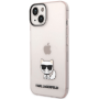 Apple iPhone 14 Plus Karl Lagerfeld Choupette Logo puzdro ružová