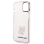 Apple iPhone 14 Plus Karl Lagerfeld Choupette Logo puzdro ružová