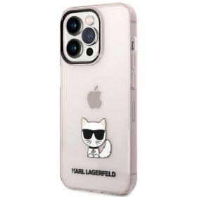 Apple iPhone 14 Pro Max Karl Lagerfeld Choupette Logo puzdro ružová