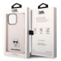 Apple iPhone 14 Pro Max Karl Lagerfeld Choupette Logo puzdro ružová
