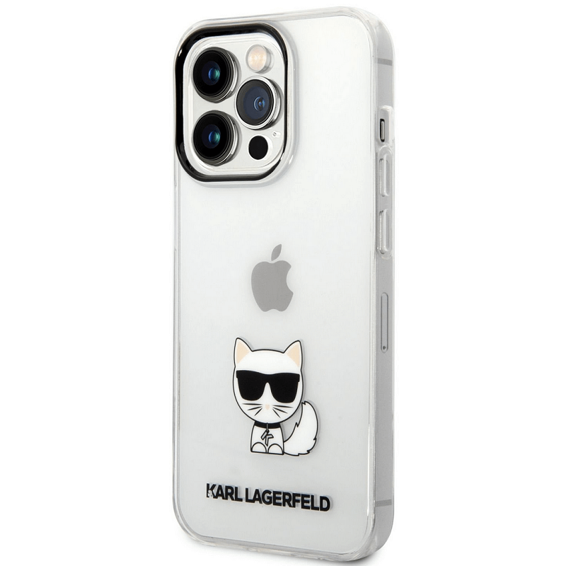 Apple iPhone 14 Pro Max Karl Lagerfeld Choupette Logo puzdro priesvitná