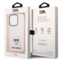Apple iPhone 14 Pro Karl Lagerfeld Choupette Logo puzdro ružová