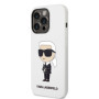 Apple iPhone 14 Pro Max Karl Lagerfeld Liquid Silicone Ikonik NFT puzdro biela