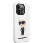 Apple iPhone 14 Pro Karl Lagerfeld Liquid Silicone Ikonik NFT puzdro biela