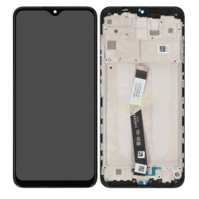 Xiaomi Redmi 9 LCD displej + dotyková plocha + rám čierna - originál