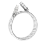 hoco. U113 100W Ladekabel Typ-C zu Typ-C silber 1m