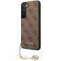 Samsung Galaxy S23 Plus Guess 4G Charms pouzdro hnědá