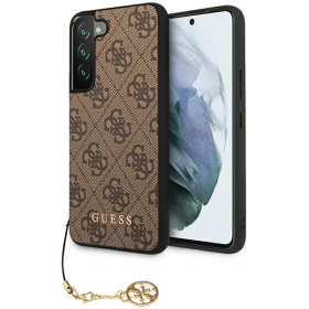Samsung Galaxy S23 Plus Guess 4G Charms case brown