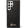 Samsung Galaxy S23 Ultra Guess PC/TPU Glitter Flakes Metal Logo pouzdro černá