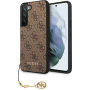 Samsung Galaxy S23 Guess 4G Charms pouzdro hnědá