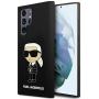 Samsung Galaxy S23 Ultra Karl Lagerfeld Liquid Silicone Ikonik NFT-Hülle schwarz