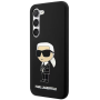 Samsung Galaxy S23 Karl Lagerfeld Liquid Silicone Ikonik NFT-Hülle schwarz