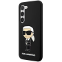 Samsung Galaxy S23 Plus Karl Lagerfeld Liquid Silicone Ikonik NFT-Hülle schwarz