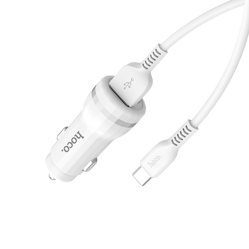 hoco. Z27 carcharger mit typ-c Kabel weiss