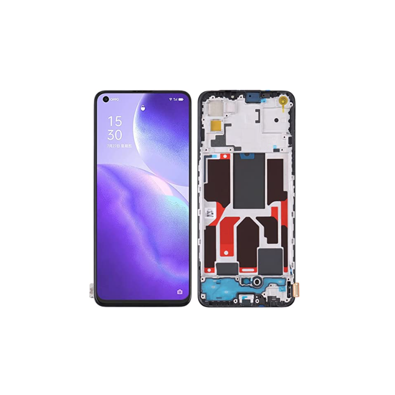 Oppo Reno 5 5G LCD + touch screen + front panel schwarz