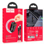 hoco. NZ2 dual USB car charger set with type-c to lightning 30W black