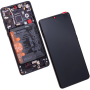 Huawei P30 (ELE-L09, ELE-L29) LCD + érintőképernyő + keret + kis alkatrészek fekete - eredeti