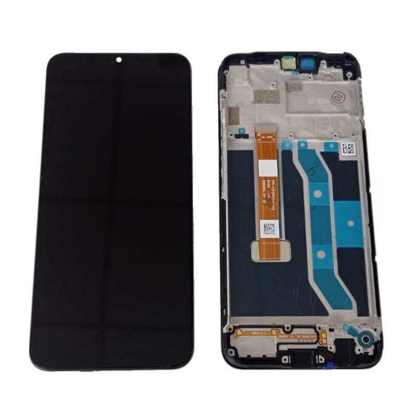 Realme 7i LCD + touch screen + front panel schwarz