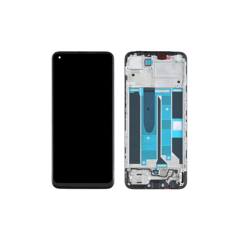 Realme 8 LCD displej + dotyková plocha + rám černá