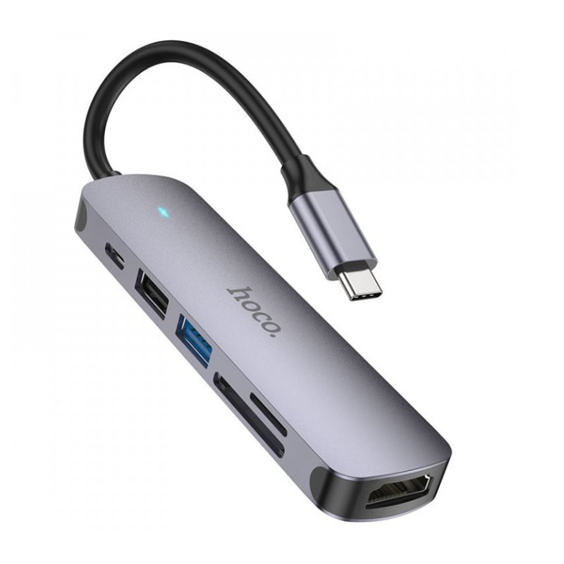 hoco. HB28 Multifunkční konverter šedá