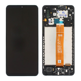 Samsung Galaxy A02 (SM-A022F) LCD + touch screen + front panel schwarz - original