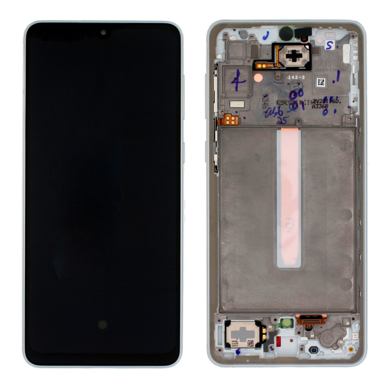 Samsung Galaxy A33 5G (SM-A336B) LCD + touch screen + front panel weiss - original