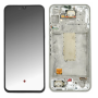 Samsung Galaxy A34 5G (SM-A346B) LCD + touch screen + front panel silber - original