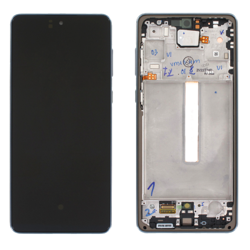 Samsung Galaxy A73 5G (SM-A736B) LCD displej + dotyková plocha + rám Mint Green - originál