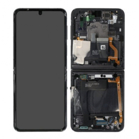 Samsung Galaxy Z Flip 4 5G 2022 (SM-F721B) Belső LCD fekete - eredeti