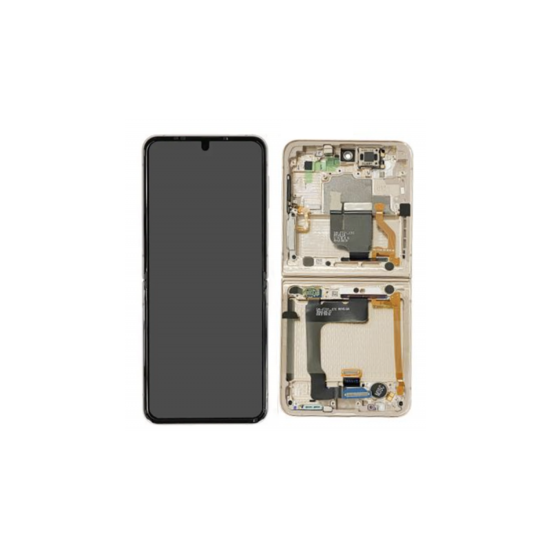 Samsung Galaxy Z Flip 4 5G 2022 (SM-F721B) Belső LCD arany - eredeti