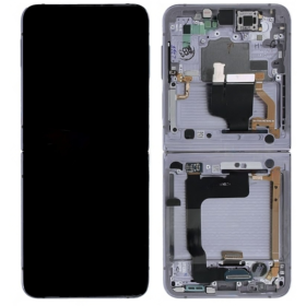 Samsung Galaxy Z Flip 4 5G 2022 (SM-F721B) Belső LCD fehér - eredeti