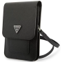 Guess PU Saffiano Triangle Logo Phone Tasche schwarz
