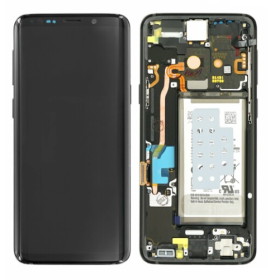 Samsung Galaxy S9 G960F LCD + touch screen + front panel + battery black - original
