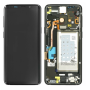 Samsung Galaxy S9 G960F LCD-Display + Touchscreen + Rahmen + Akku schwarz - original