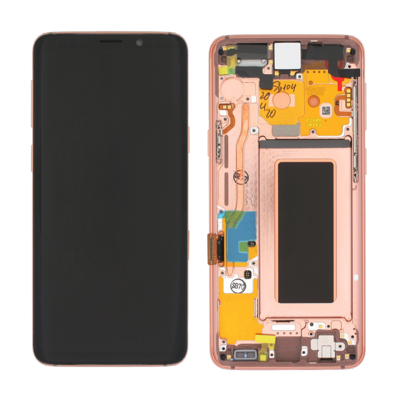 Samsung Galaxy S9 G960F LCD displej + dotyková plocha + rám zlatá - originál