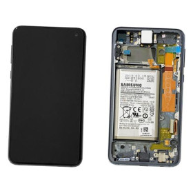 Samsung Galaxy S10e G970F LCD displej + dotyková plocha + rám + batérie černá - originál