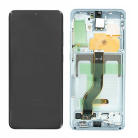 Samsung Galaxy S20 Plus (SM-G985F) LCD + touch screen + front panel blue cloud - original