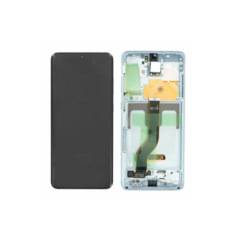 Samsung Galaxy S20 Plus (SM-G985F) LCD + touch screen + front panel blue cloud - original