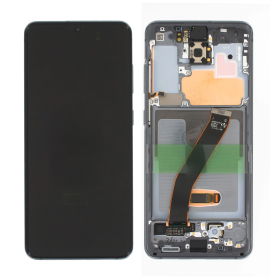 Samsung Galaxy S20 (SM-G980F) LCD + touch screen + front panel without camera gray - original