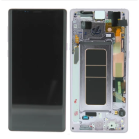 Samsung Galaxy Note 9 (SM-N960F) LCD displej + dotyková plocha + rám bílá - originál