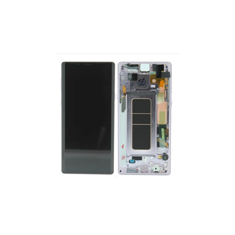 Samsung Galaxy Note 9 (SM-N960F) LCD displej + dotyková plocha + rám bílá - originál