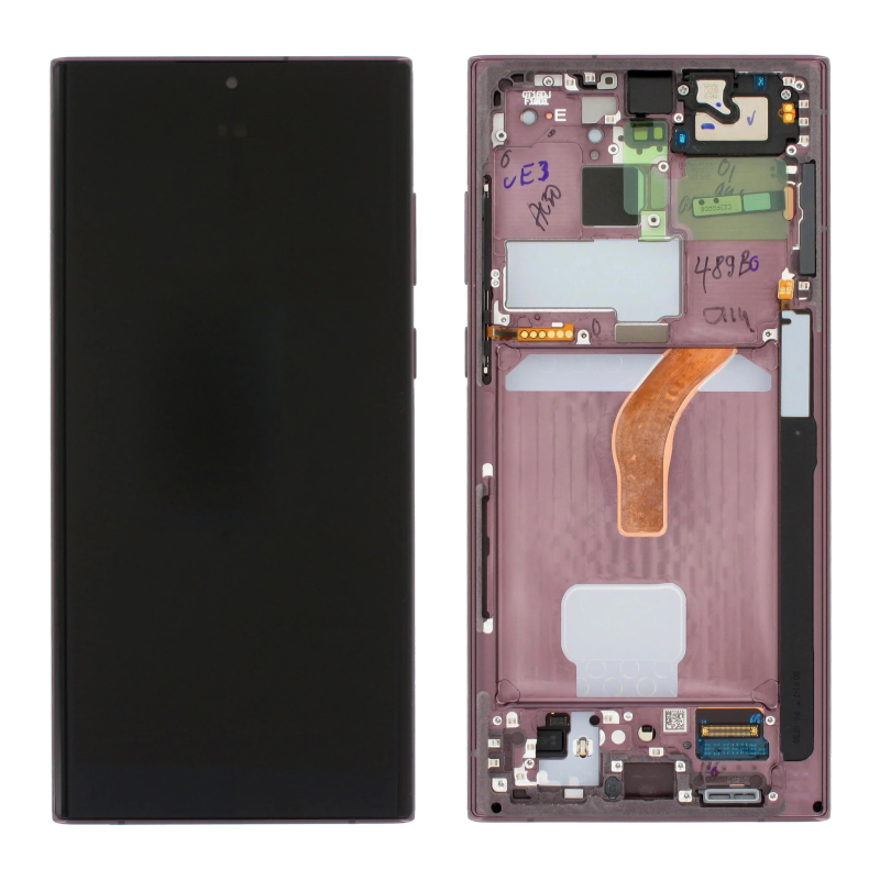 Samsung Galaxy S22 Ultra (SM-S908B) LCD + touch screen + front panel violett - original