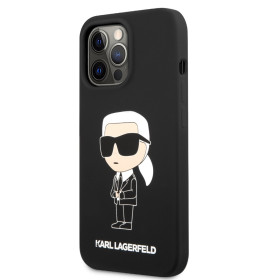 iPhone 13 Pro Karl Lagerfeld Liquid Silicone Ikonik NFT case black