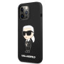 iPhone 13 Pro Karl Lagerfeld Liquid Silicone Ikonik NFT pouzdro černá