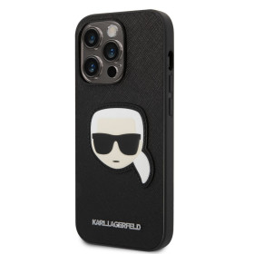 iPhone 14 Pro Max Karl Lagerfeld PU Saffiano Karl Head puzdro čierna