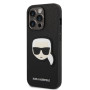 iPhone 14 Pro Max Karl Lagerfeld PU Saffiano Karl Head Abdeckung schwarz