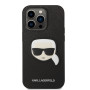 iPhone 14 Pro Max Karl Lagerfeld PU Saffiano Karl Head pouzdro černá