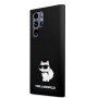 Samsung Galaxy S23 Ultra Karl Lagerfeld Liquid Silicone Choupette NFT Case black